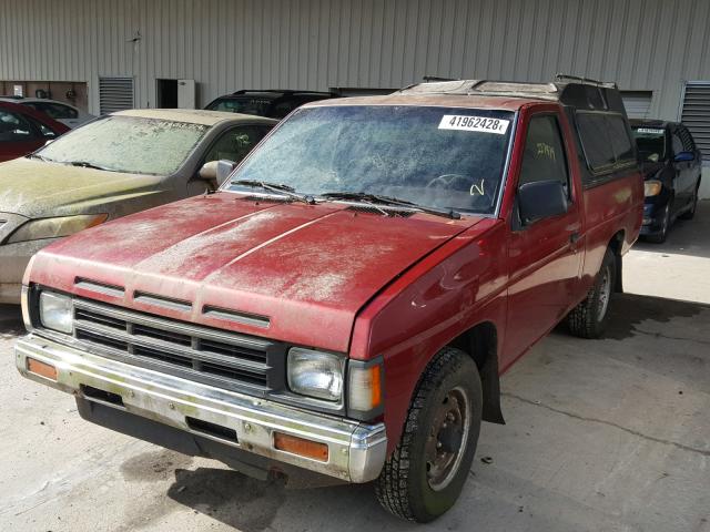 1N6SD11S7LC413164 - 1990 NISSAN D21 SHORT RED photo 2