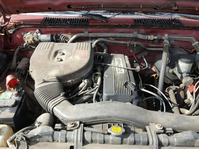 1N6SD11S7LC413164 - 1990 NISSAN D21 SHORT RED photo 7