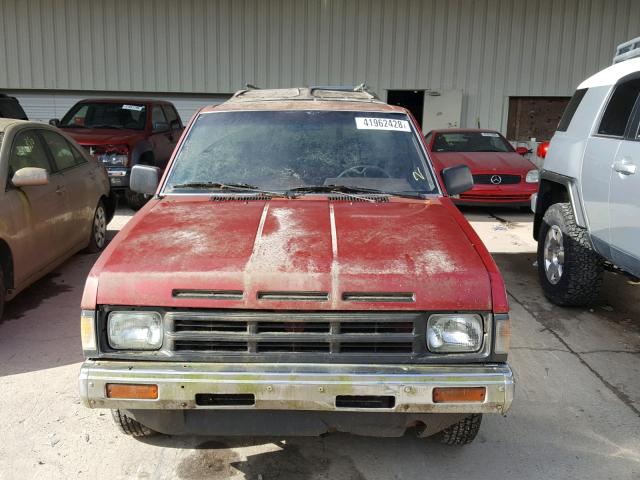 1N6SD11S7LC413164 - 1990 NISSAN D21 SHORT RED photo 9