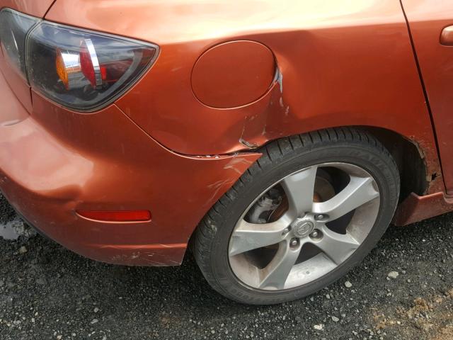 JM1BK143641139384 - 2004 MAZDA 3 HATCHBAC ORANGE photo 9