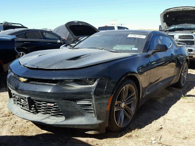 1G1FH1R70H0163888 - 2017 CHEVROLET CAMARO BLACK photo 2