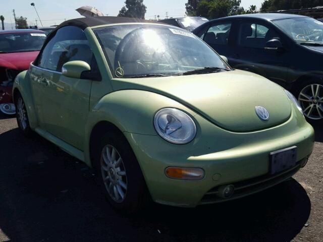 3VWCM31Y85M318053 - 2005 VOLKSWAGEN NEW BEETLE GREEN photo 1