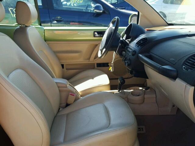 3VWCM31Y85M318053 - 2005 VOLKSWAGEN NEW BEETLE 绿色 照片 5