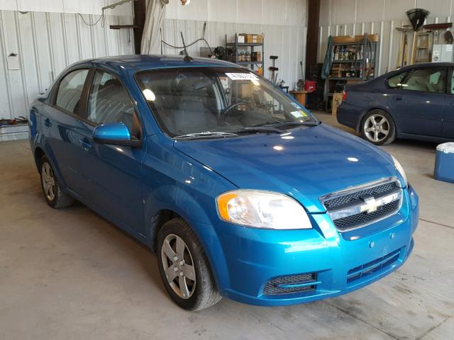 KL1TD56EX9B615410 - 2009 CHEVROLET AVEO LS BLUE photo 1
