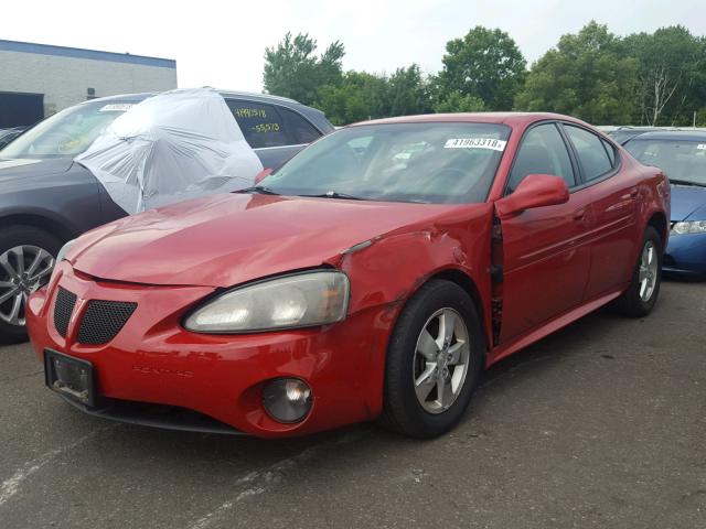 2G2WP552781105619 - 2008 PONTIAC GRAND PRIX წითელი ფოტო 2