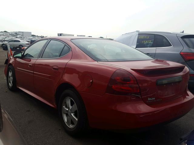 2G2WP552781105619 - 2008 PONTIAC GRAND PRIX წითელი ფოტო 3