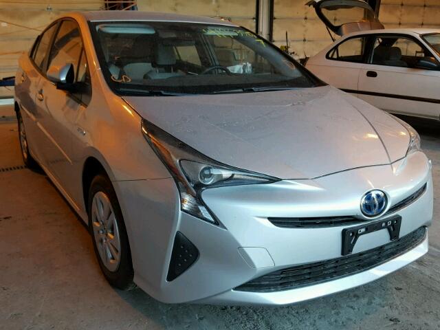 JTDKBRFU5H3543646 - 2017 TOYOTA PRIUS SILVER photo 1