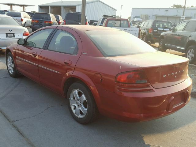 1B3EJ56U31N674644 - 2001 DODGE STRATUS ES BURGUNDY photo 3