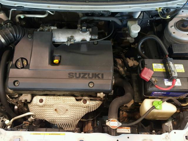 JS2RC61H255300936 - 2005 SUZUKI AERIO SX BLUE photo 7