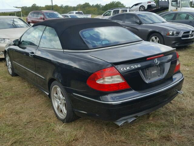 WDBTK72F79T103881 - 2009 MERCEDES-BENZ CLK 550 BLACK photo 3