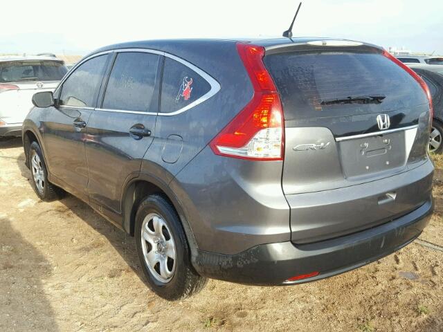 2HKRM3H35DH505083 - 2013 HONDA CR-V LX GRAY photo 3