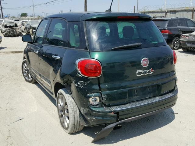 ZFBCFACH4EZ008952 - 2014 FIAT 500L LOUNG GREEN photo 3