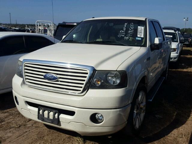 1FTRW12598FA17960 - 2008 FORD F150 SUPER WHITE photo 2