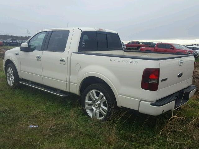 1FTRW12598FA17960 - 2008 FORD F150 SUPER WHITE photo 3