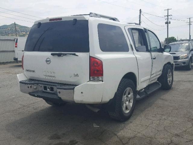 5N1AA08B56N743509 - 2006 NISSAN ARMADA SE WHITE photo 4