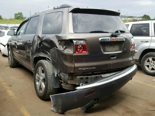 1GKLVMED1AJ115059 - 2010 GMC ACADIA SLT 棕色 照片 3