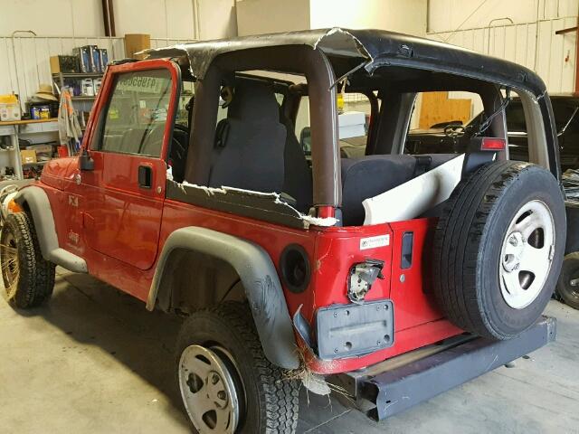 1J4FA39SX6P711941 - 2006 JEEP WRANGLER X RED photo 3