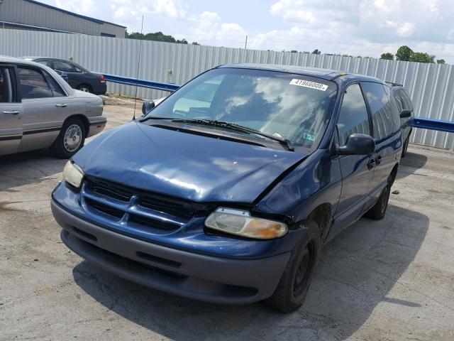 2B4FP25B5YR826045 - 2000 DODGE CARAVAN BLUE photo 2