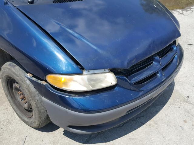 2B4FP25B5YR826045 - 2000 DODGE CARAVAN BLUE photo 9