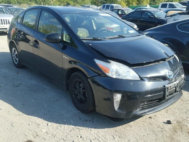 JTDKN3DU8C1519093 - 2012 TOYOTA PRIUS BLACK photo 1