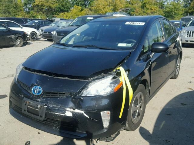 JTDKN3DU8C1519093 - 2012 TOYOTA PRIUS BLACK photo 2