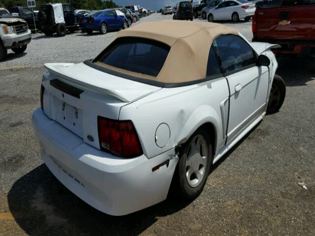 1FAFP4446YF299230 - 2000 FORD MUSTANG WHITE photo 4