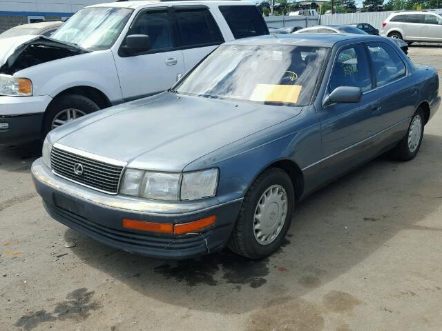 JT8UF11E9L0028723 - 1990 LEXUS LS BLUE photo 2