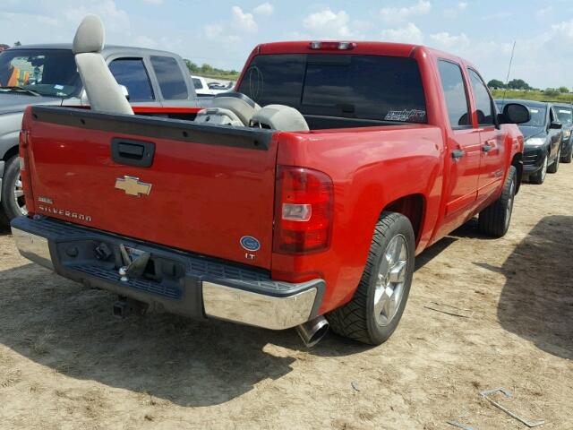 2GCEC130881331374 - 2008 CHEVROLET SILVERADO RED photo 4