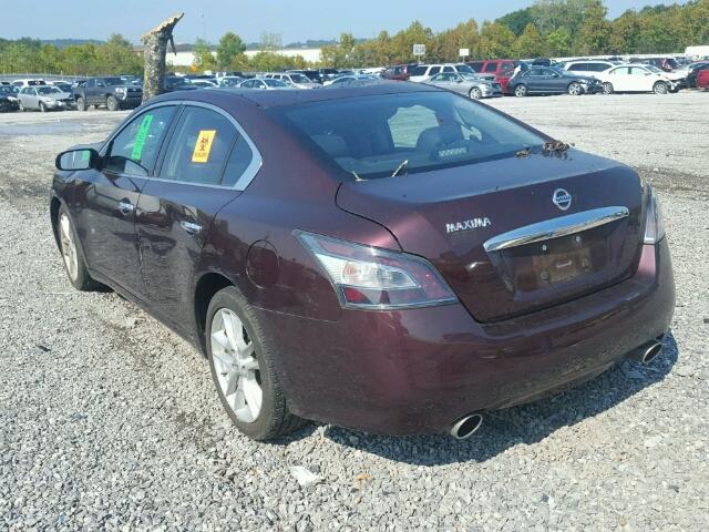 1N4AA5AP9EC453720 - 2014 NISSAN MAXIMA S BURGUNDY photo 3