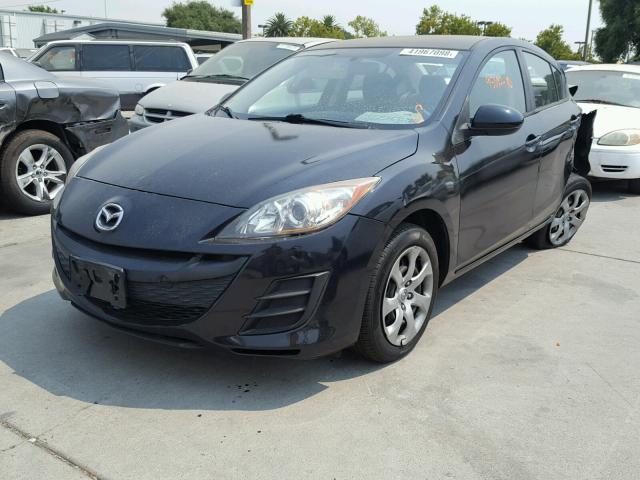 JM1BL1SG5A1267985 - 2010 MAZDA 3 I BLACK photo 2