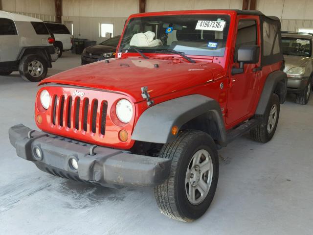 1J4AA2D14BL531231 - 2011 JEEP WRANGLER S RED photo 2