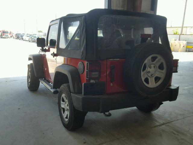 1J4AA2D14BL531231 - 2011 JEEP WRANGLER S RED photo 3