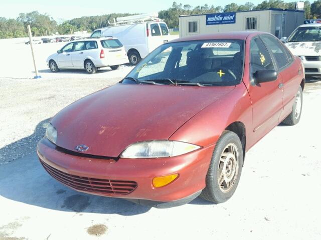 1G1JF52T5X7177189 - 1999 CHEVROLET CAVALIER RED photo 2