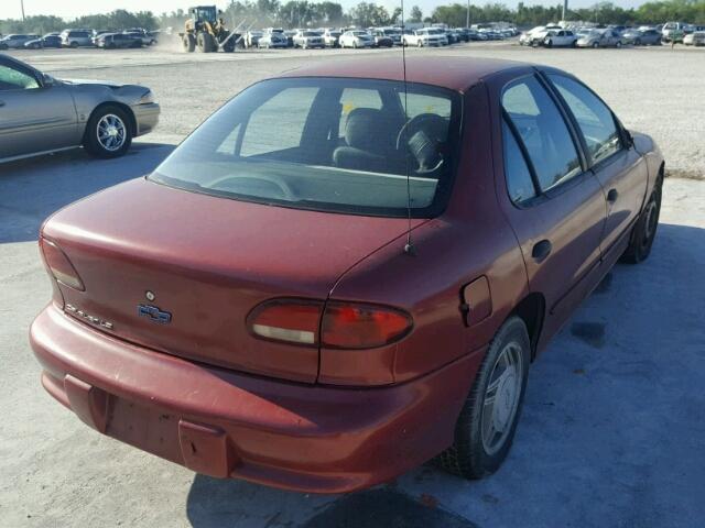 1G1JF52T5X7177189 - 1999 CHEVROLET CAVALIER RED photo 4