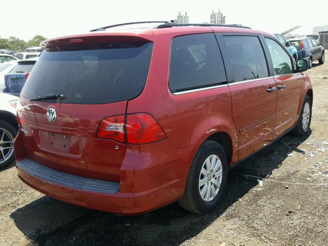 2V8HW44189R598373 - 2009 VOLKSWAGEN ROUTAN S RED photo 4