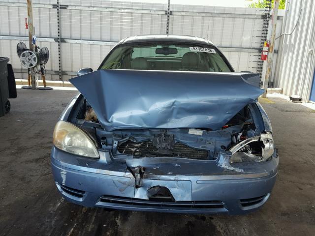 1FAFP56U16A164461 - 2006 FORD TAURUS SEL BLUE photo 9