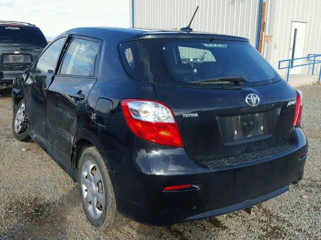 2T1KU40E59C057202 - 2009 TOYOTA COROLLA MA BLACK photo 3