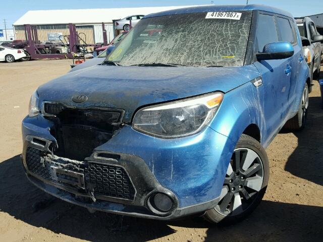 KNDJP3A55G7300677 - 2016 KIA SOUL BLUE photo 2