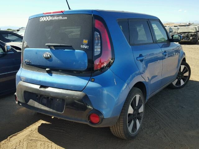 KNDJP3A55G7300677 - 2016 KIA SOUL BLUE photo 4