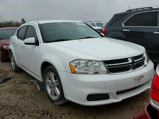 1B3BD1FB7BN555918 - 2011 DODGE AVENGER MA WHITE photo 1