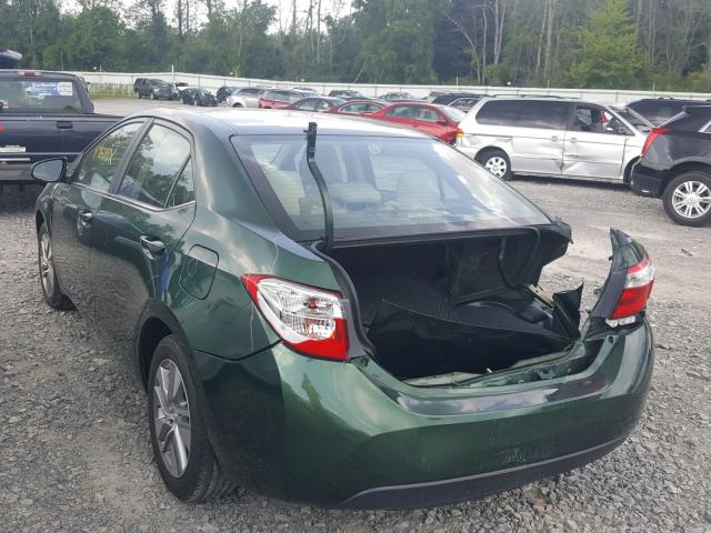 2T1BPRHE1EC193751 - 2014 TOYOTA COROLLA EC 绿色 照片 3