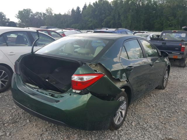 2T1BPRHE1EC193751 - 2014 TOYOTA COROLLA EC GREEN photo 4