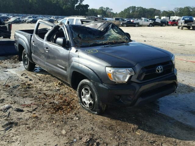 5TFJX4CN0DX035195 - 2013 TOYOTA TACOMA DOU GRAY photo 1