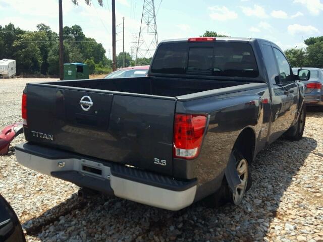 1N6BA06A35N536356 - 2005 NISSAN TITAN XE GRAY photo 4