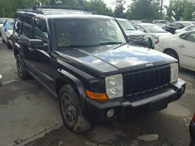 1J8HG48N06C188704 - 2006 JEEP COMMANDER BLACK photo 1