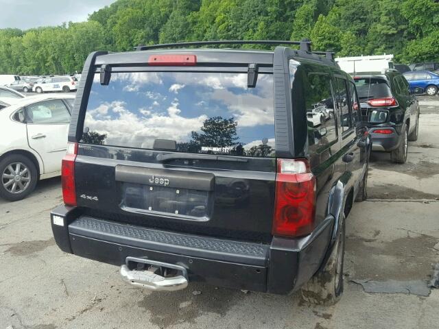 1J8HG48N06C188704 - 2006 JEEP COMMANDER BLACK photo 4