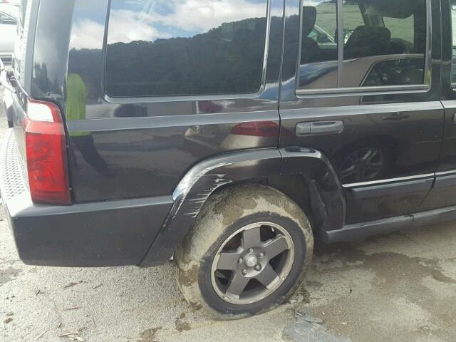 1J8HG48N06C188704 - 2006 JEEP COMMANDER BLACK photo 9