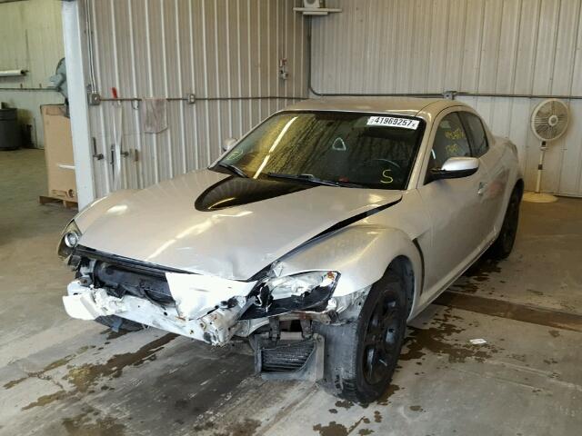 JM1FE17N440130663 - 2004 MAZDA RX8 SILVER photo 2