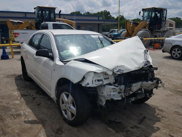 1G1ZG57B484237501 - 2008 CHEVROLET MALIBU LS WHITE photo 1