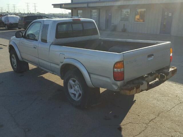 5TEWN72N31Z851448 - 2001 TOYOTA TACOMA XTR SILVER photo 3